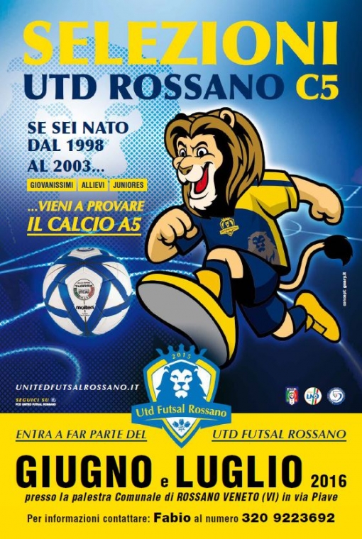 Selezioni calcio a 5 - Giovanissimi, Allievi, Juniores